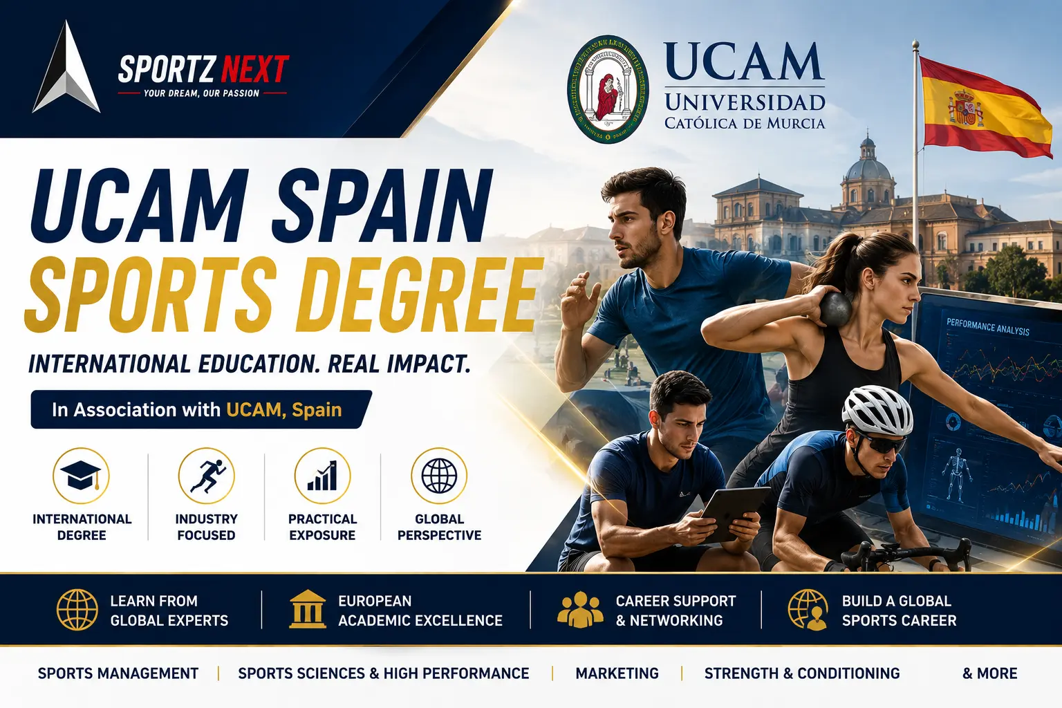 UCAM Spain Sports Degree | Sportz Next